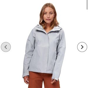 North face Ventura Rain Coat. Medium Grey. Small.
